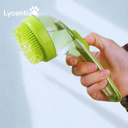 Lycentia DouchBrush™ – 2-in-1 Wasborstel met Zeepdispenser voor Huisdieren